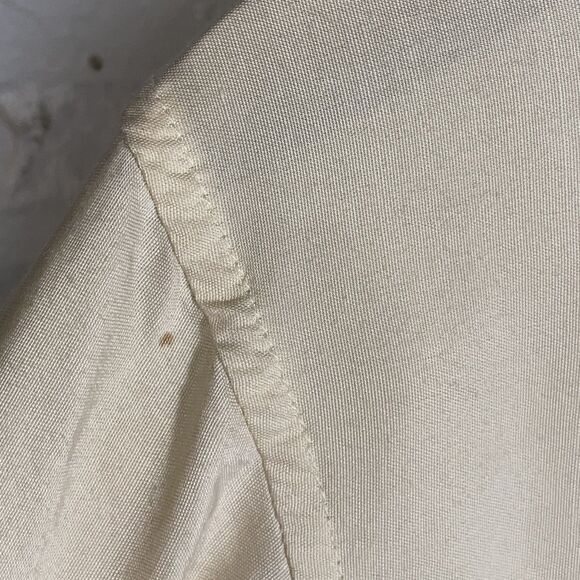 Vintage Wrangler Scarf Print Western Shirt Cream Navy Chain Medallion 80s 90s - Picture 11 of 11